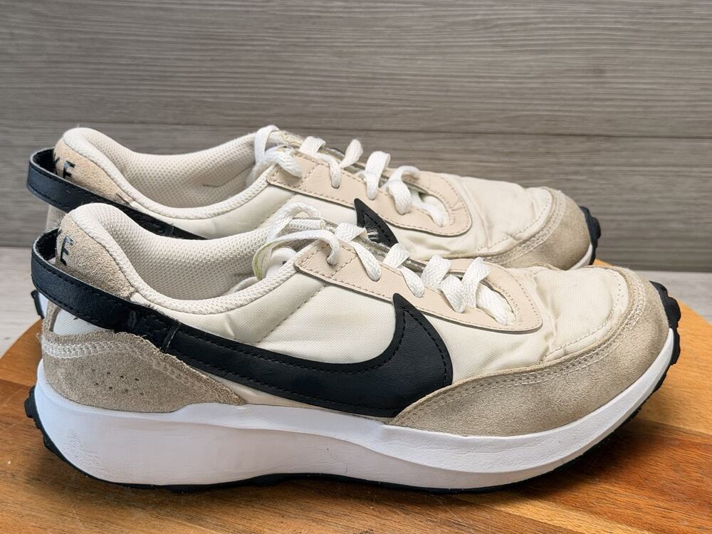 Nike Waffle Debut Sanddrift Black Phantom Women's Size 7.5 Sneakers DH9523-102